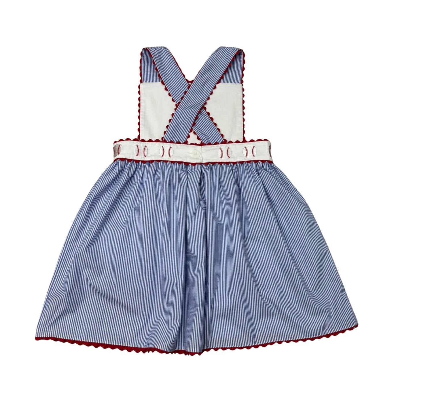 Whimsy Bay Kids - Girl's Classic Rick Rac Baseball Dress
