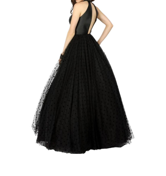 Karishma Creations - Elegant Beaded Mikado/tulle Ball Gown