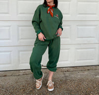 Bailey Rose See You Cowboy Sweatpants in pine green - women's pants