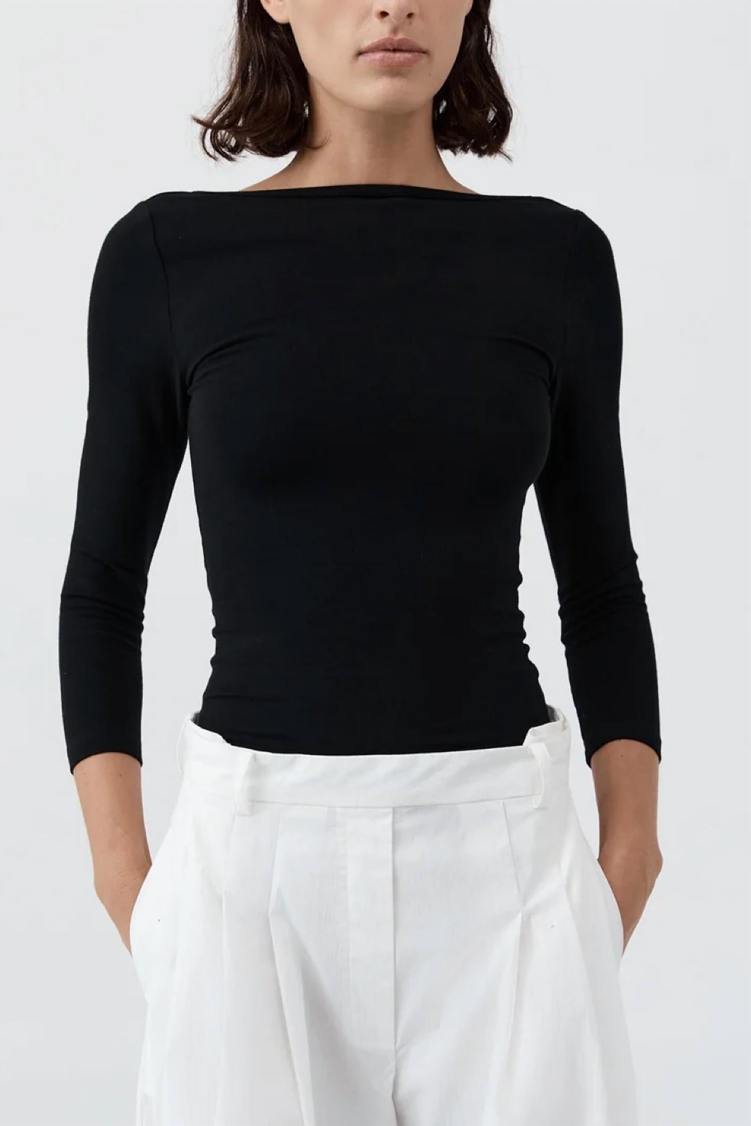 St. Agni - Soft Jersey Ballerina Top