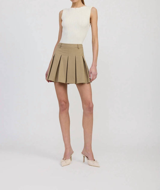 En Saison - Arden Pleated Mini Skirt