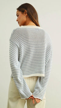 Miou Muse - Button Front Knit Cardigan