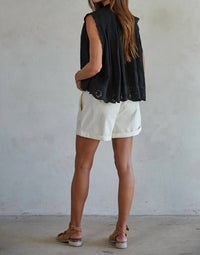By Together - Eyelet Button-down Top
