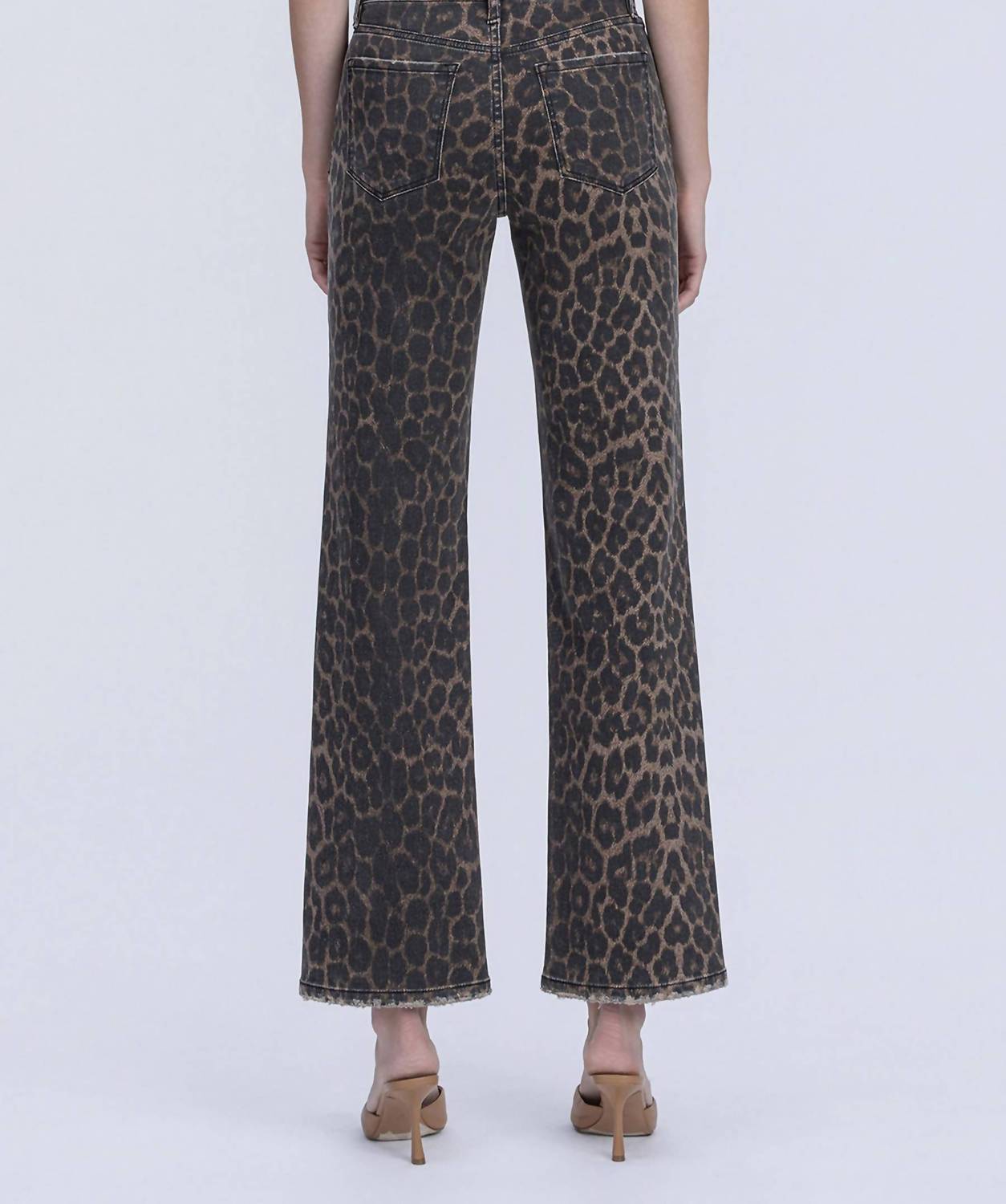 FLYING MONKEY Shayla High Rise Jeans in leopard - women's jeans - view 5