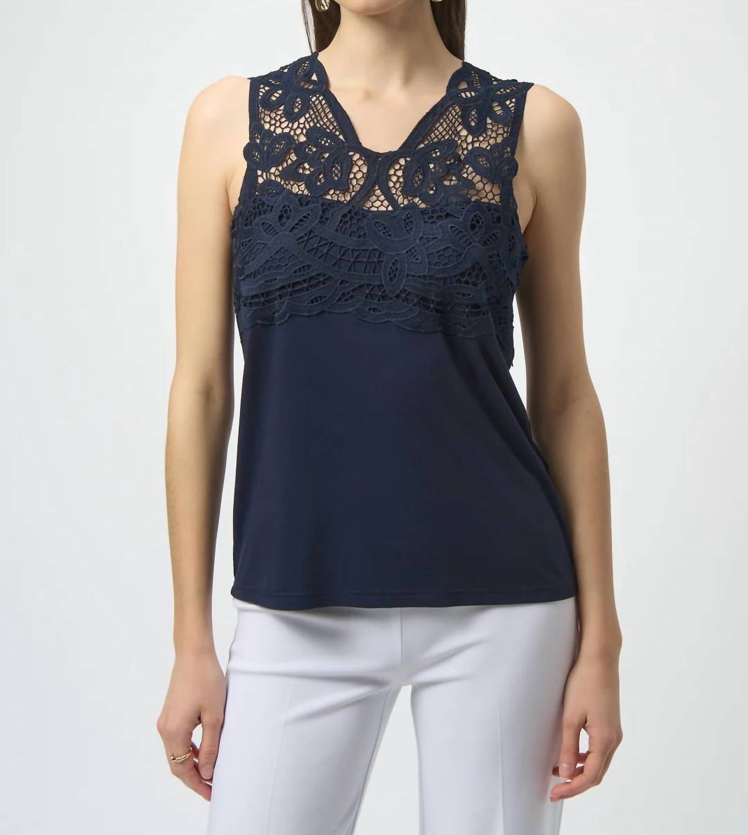 Joseph Ribkoff - LACE DETAIL TANK