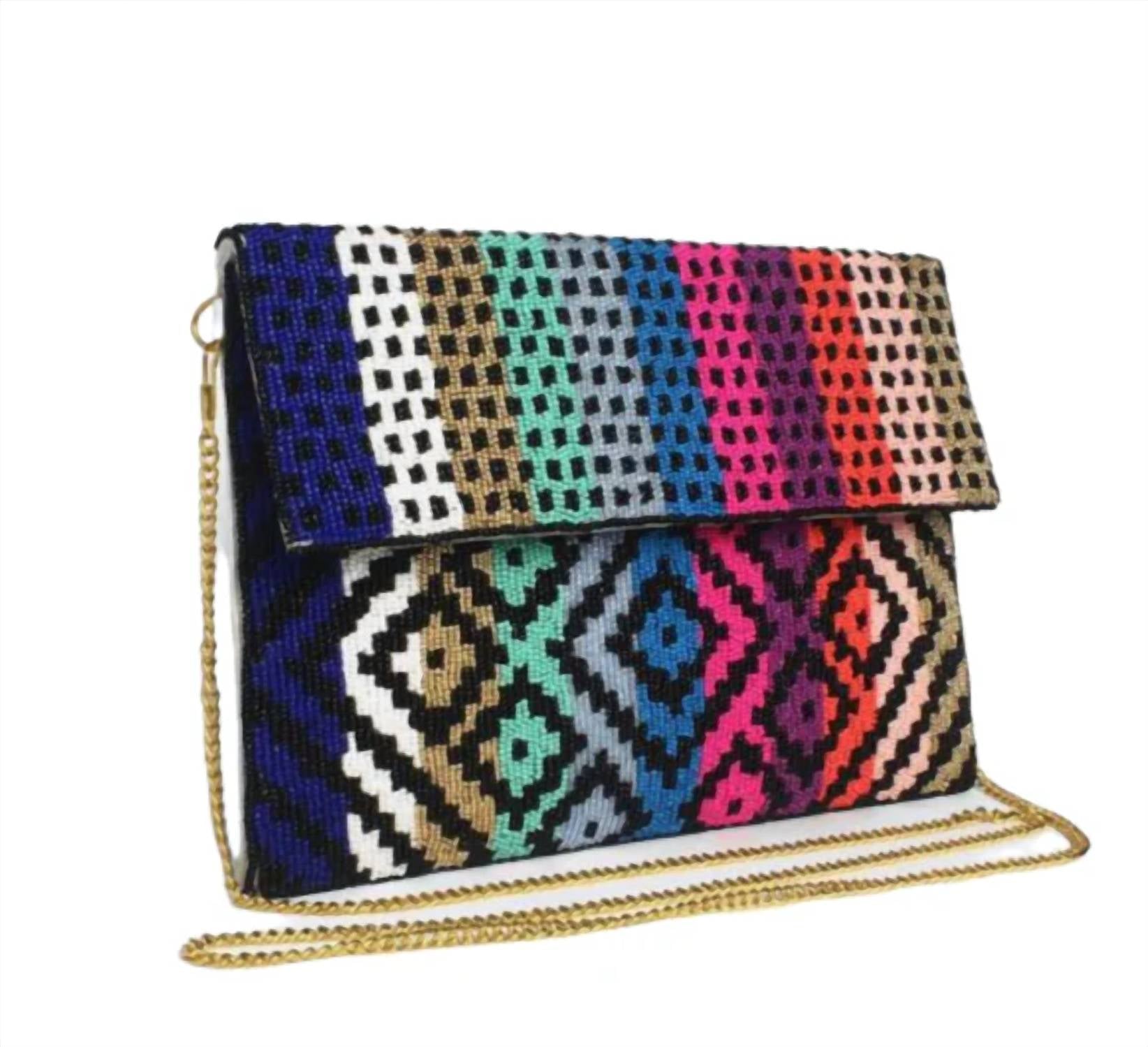 Maria Victoria - Marshmallow Beaded Clutch