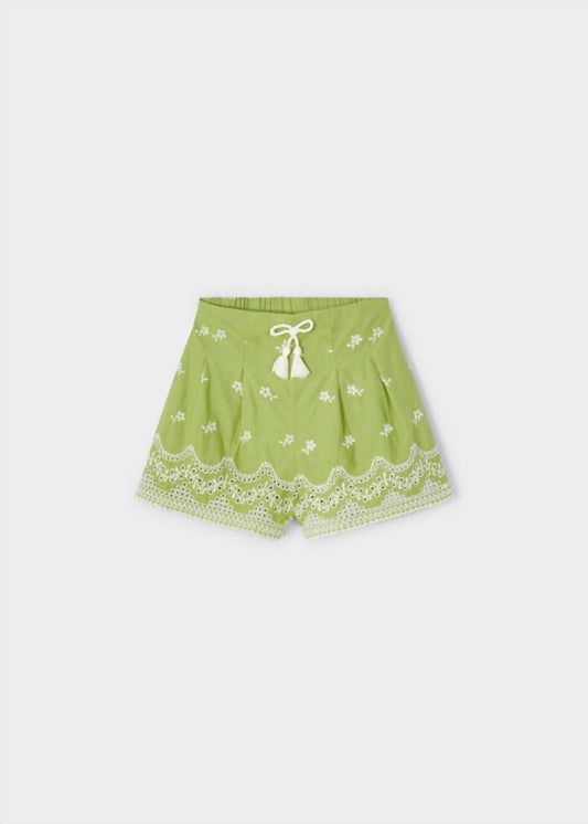 Mayoral - Girls' Embroidered Shorts