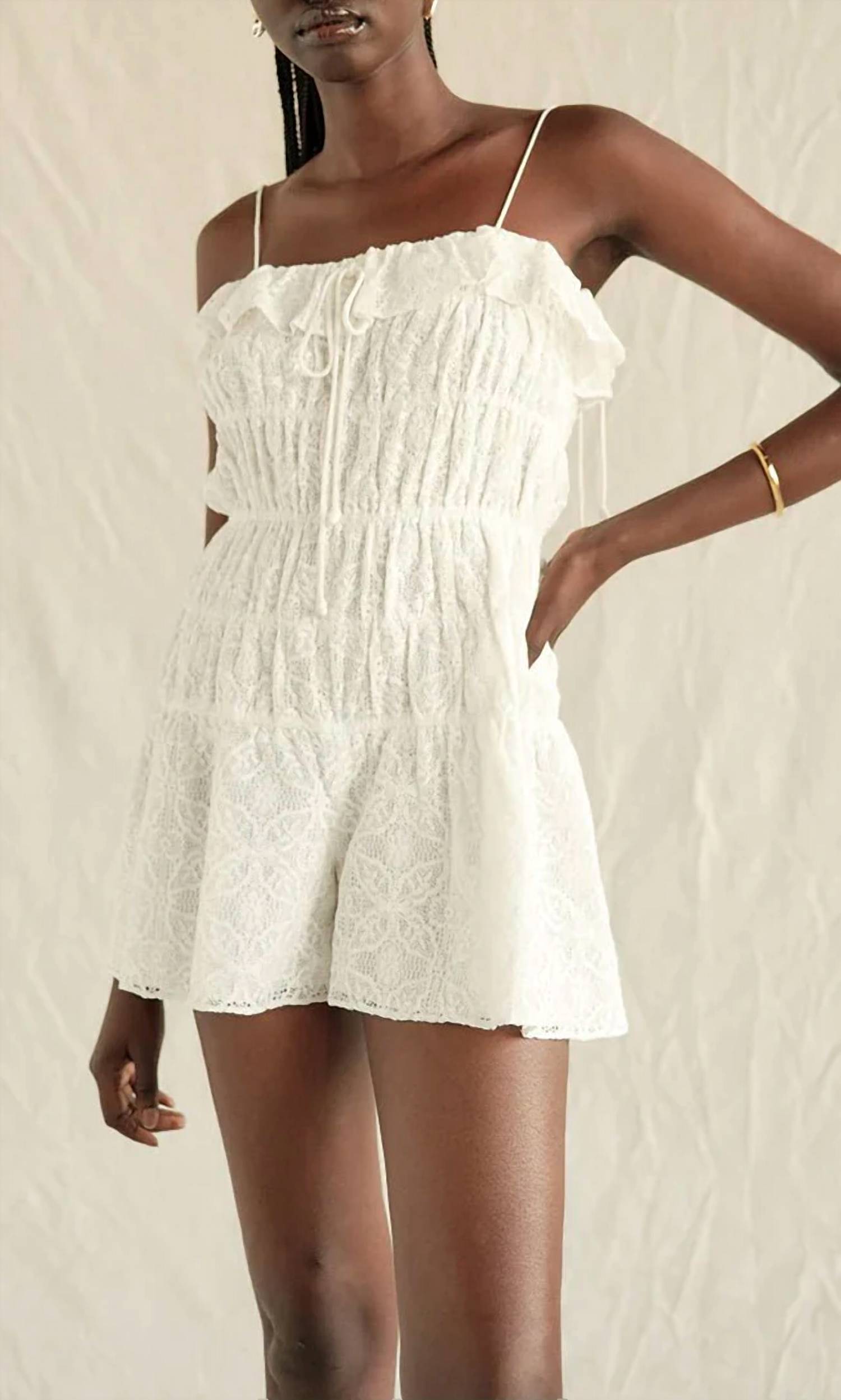 Saylor - Perdita Delicate Lace Romper