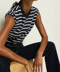 Nation Ltd - Marina Muscle Tee With Shoulder Detail