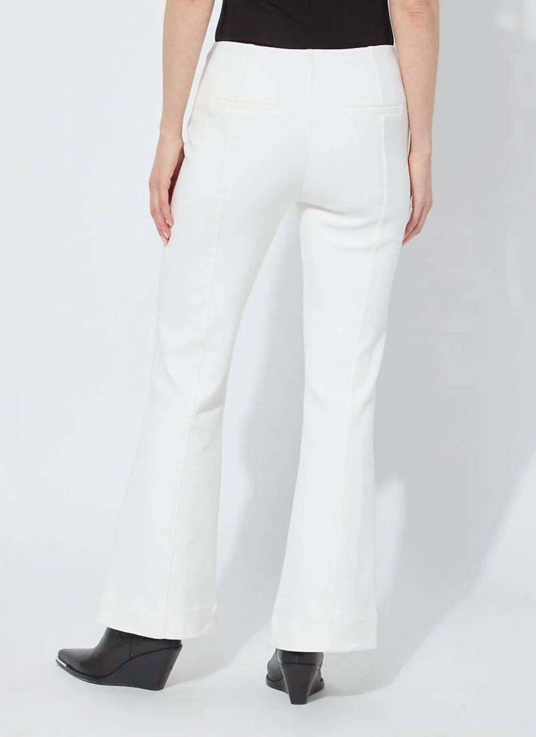 Lysse Alma High Waist Cavalry Trouser in snow white - women's pants - alternate view