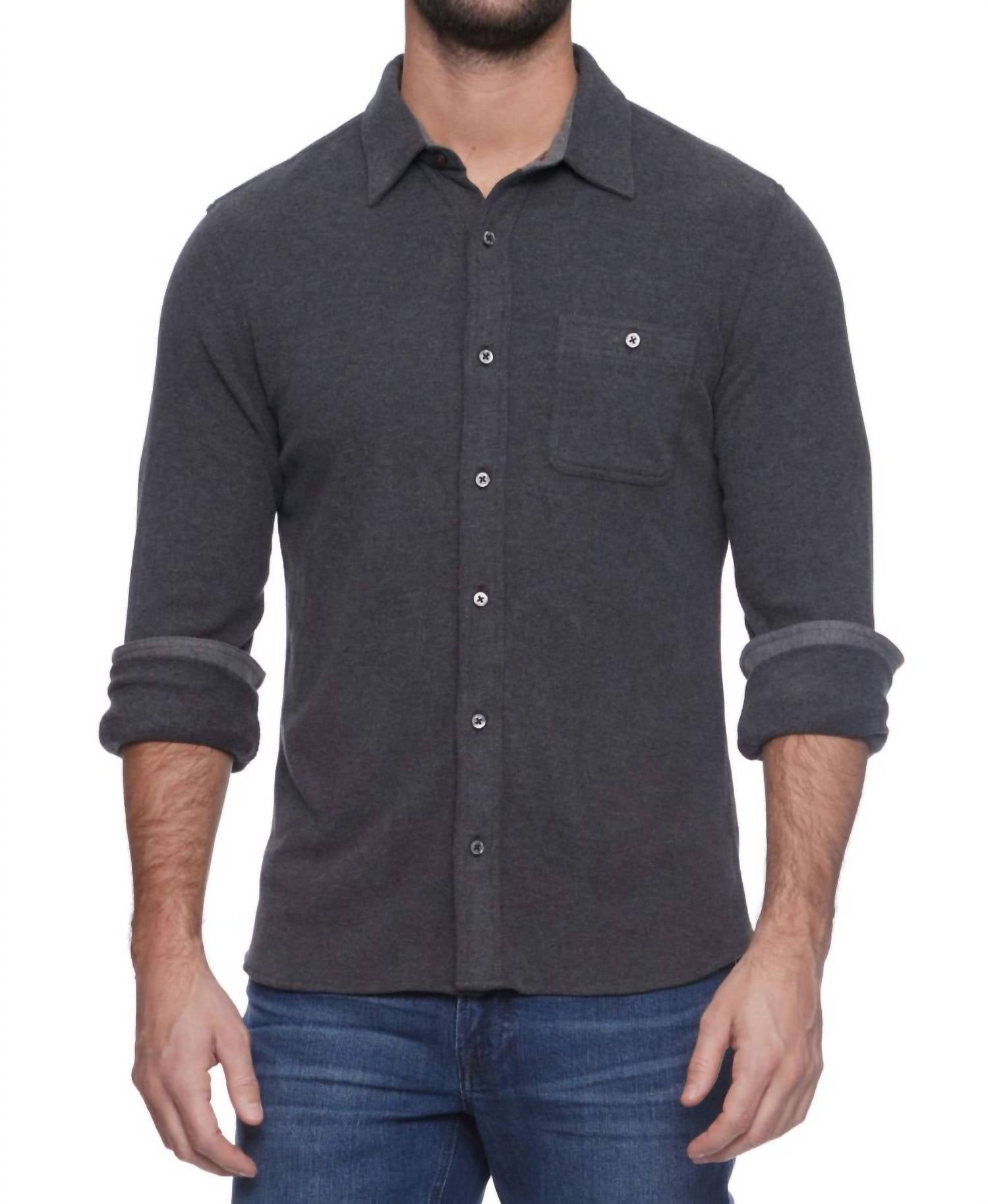Flags & Anthem - Channing Long Sleeve Hero Knit Flannel Shirt