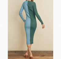 Dress Forum - Two Tone Button Down Cardigan Dress