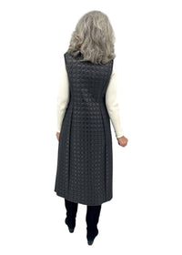 BELIEVE by Tuula Rossi Carola Quilted Vest With Side Zippers in black - women's jacket - alternate view