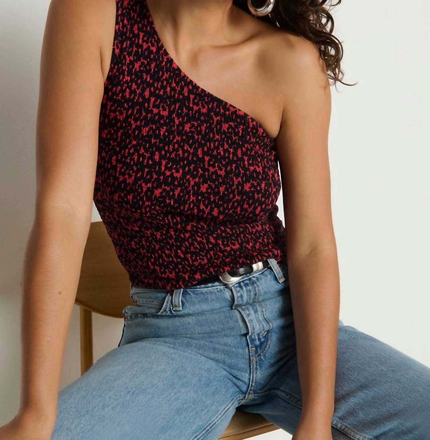 Nation Ltd - Sunny One Shoulder Tank Top