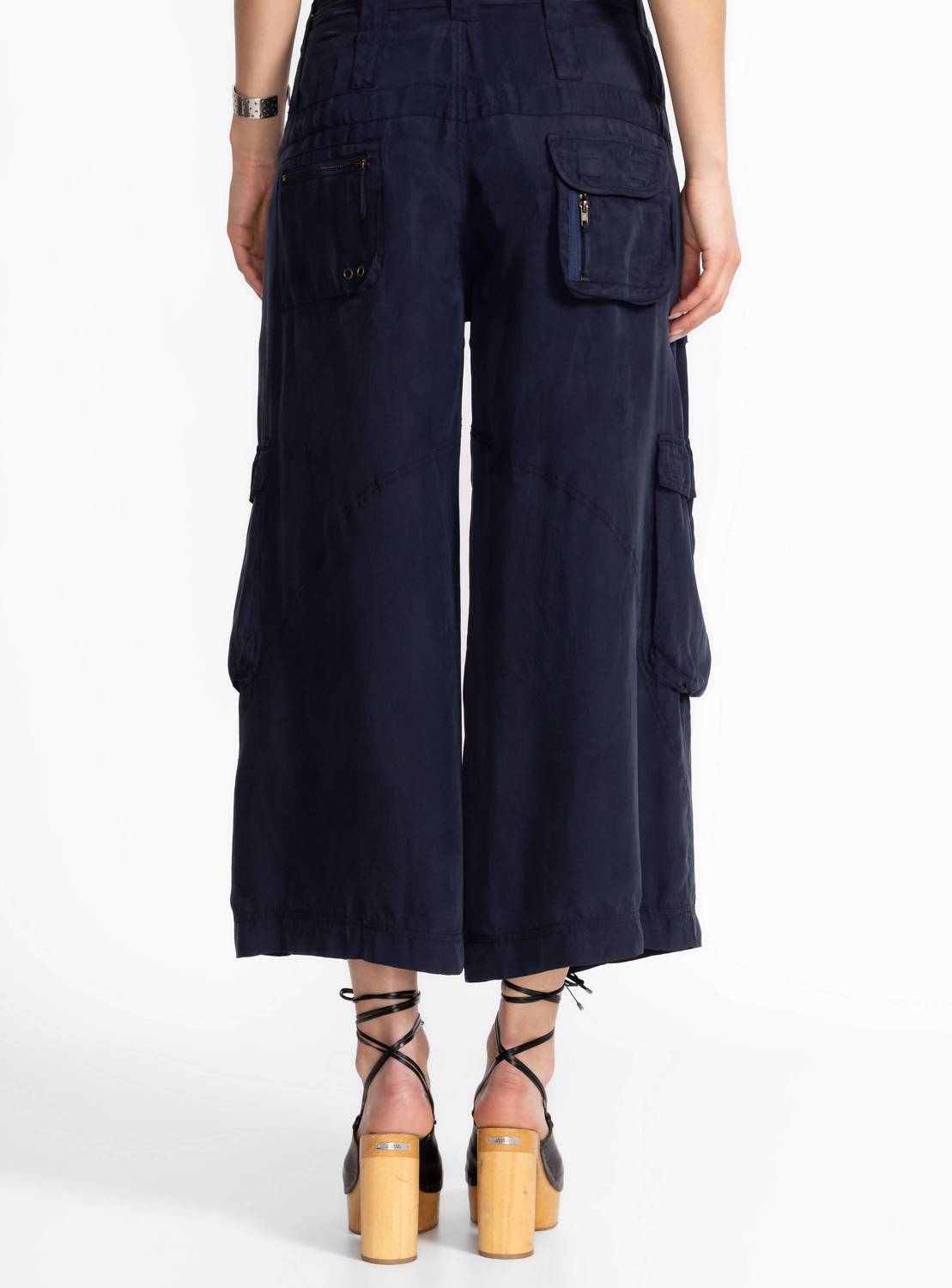 Johnny Was HAILEY CARGO PANT in blue nights - women's pants - alternate view
