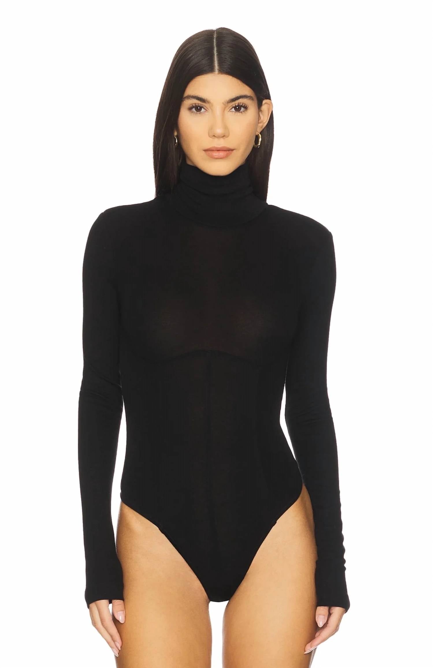 Agolde - Wilma Sleek Long Sleeve Turtleneck Bodysuit