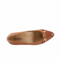 Trotters Women's Kenzie Modern Block Heel in luggage - women's heels - alternate view