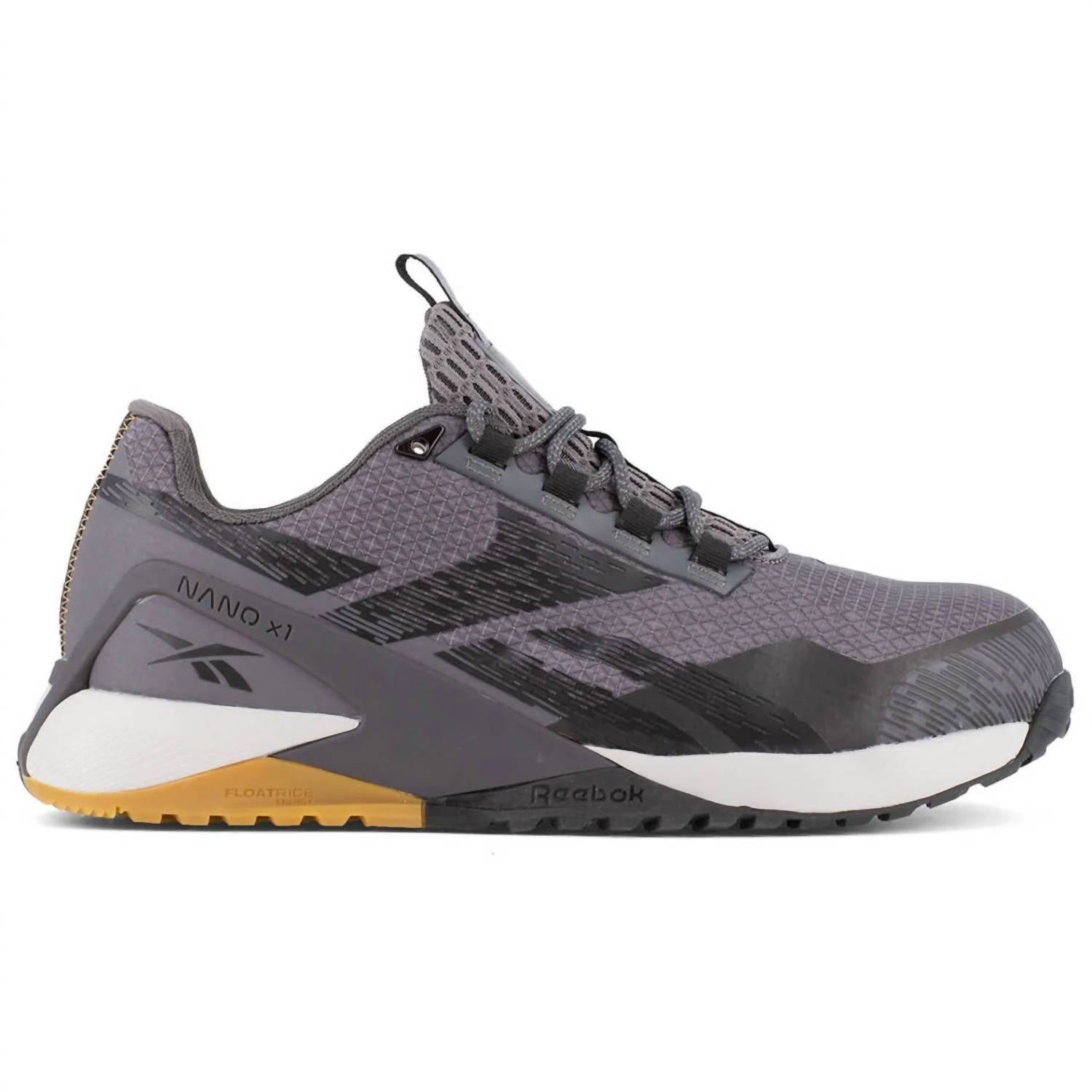 Reebok Work Men's Comp-toe Nano X1 Adventure Athletic Shoe in grey - men's shoe