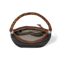 Brighton Women's Shelby Boho Shoulder Bag in black - women's bag - detail view