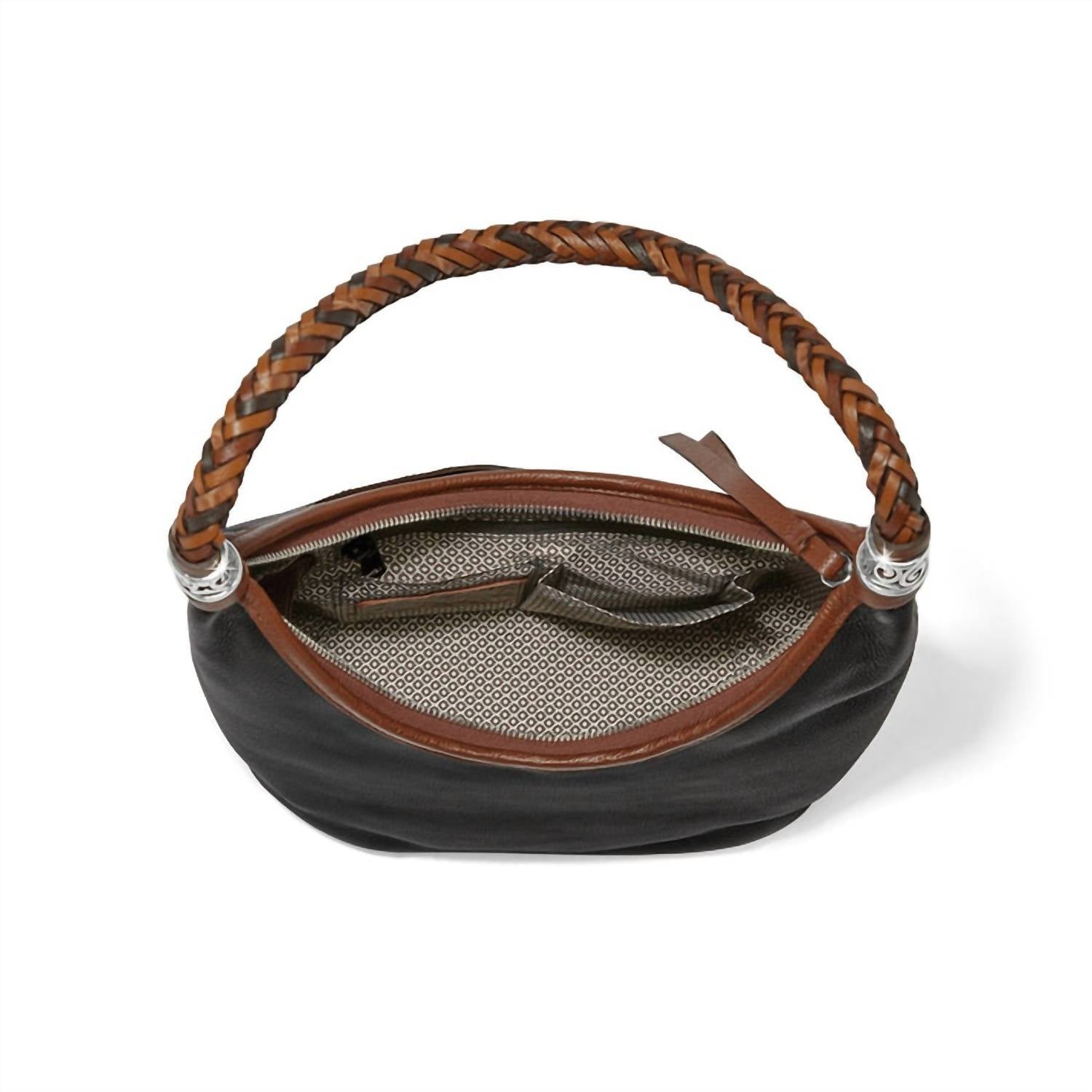 Brighton Women's Shelby Boho Shoulder Bag in black - women's bag - detail view