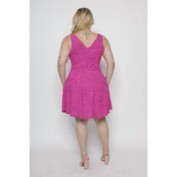 Curve Market - Callie Swirl Mini Dress - Plus