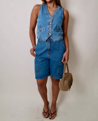 Dress To - V-neck Buttoned Vest