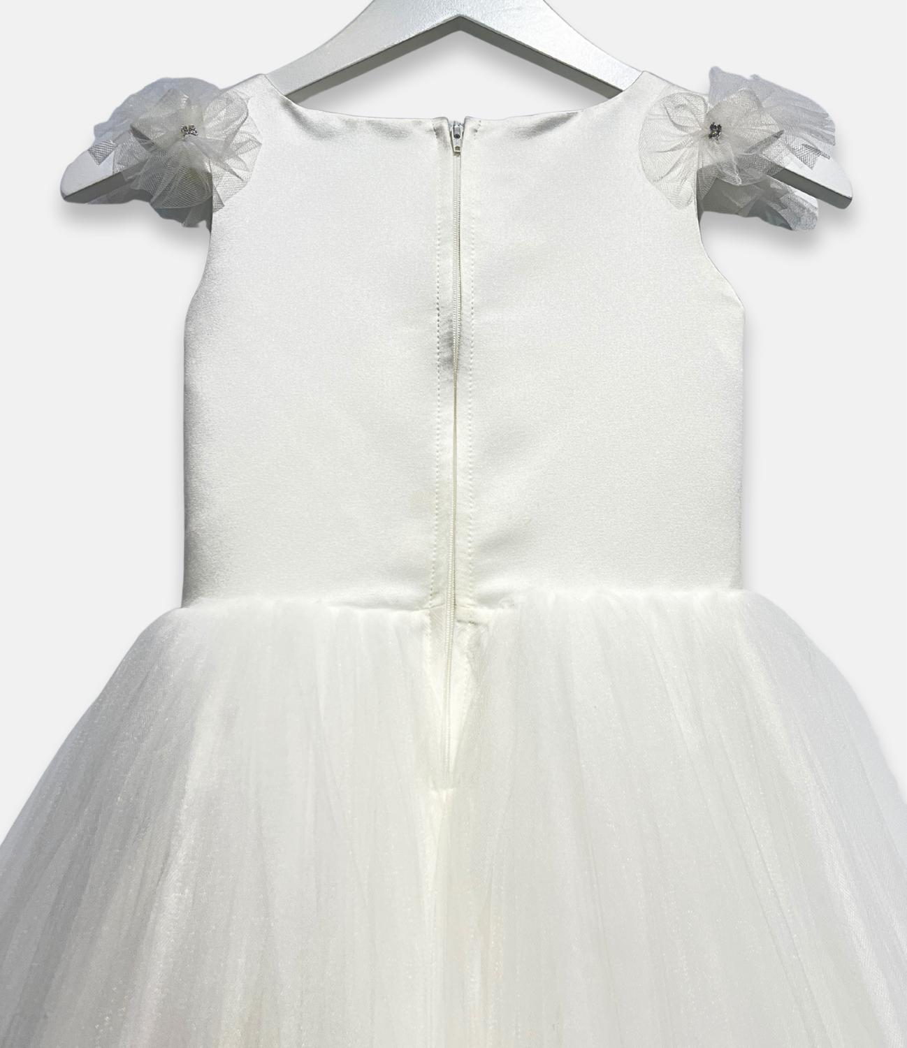 Tha Canadian Profile - Girl's Tulle And Satin Communion Dress