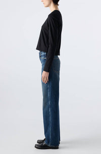 AMO Annette Straight Leg Jean in persuasion - women's jeans - detail view