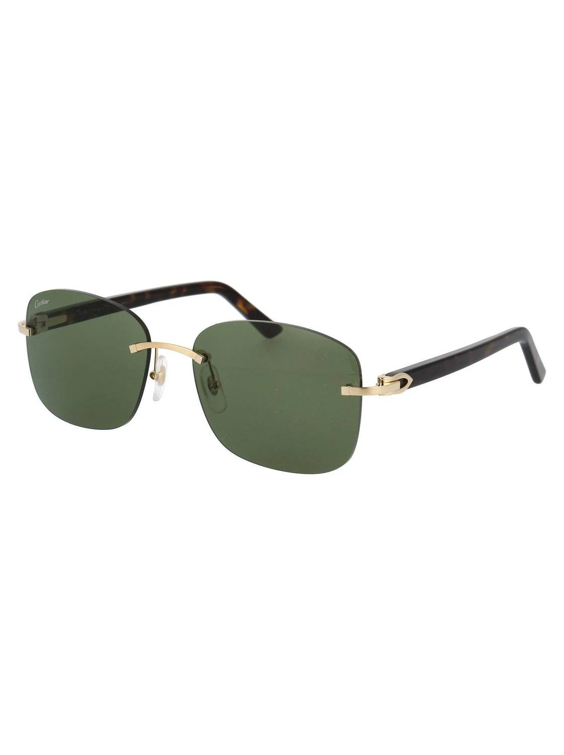 Cartier - Rimless Rectangle Non Polarized Sunglasses- Ct227s - 002