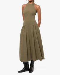 We Wore What - Halter Corset Midi Dress
