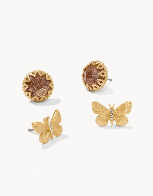 Monarch Stud Earring Set