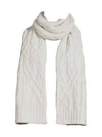 DKNY Women's Cable Knit Scarf in gray - women's scarf