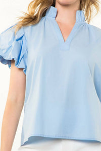 Thml - Puffed Sleeve Poplin Blouse
