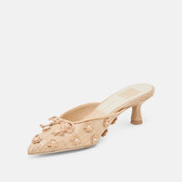 Dolce Vita Women's Camilo Slip On Pumps in natural raffia - women's heels - view 4