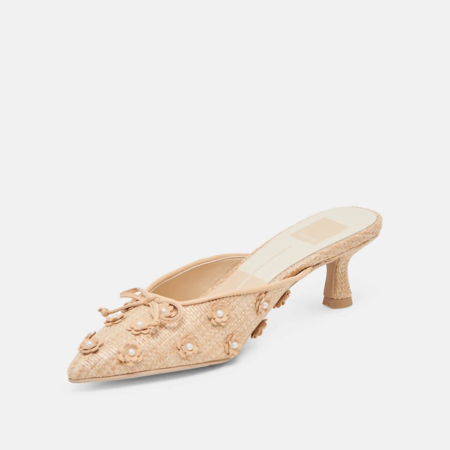 Dolce Vita Women's Camilo Slip On Pumps in natural raffia - women's heels - view 4