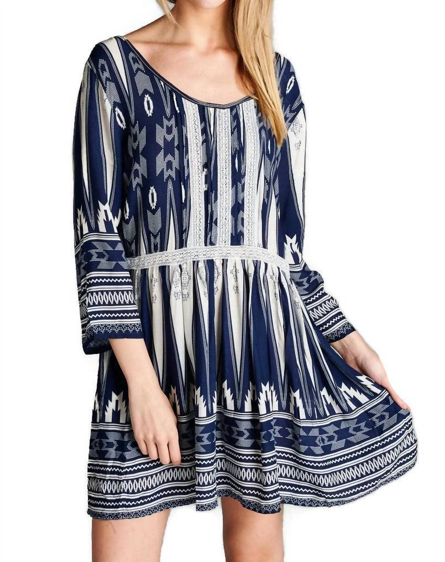Velzera - Geometric Mini Dress