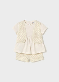 Mayoral - Kid's Lace Top And Pants Set
