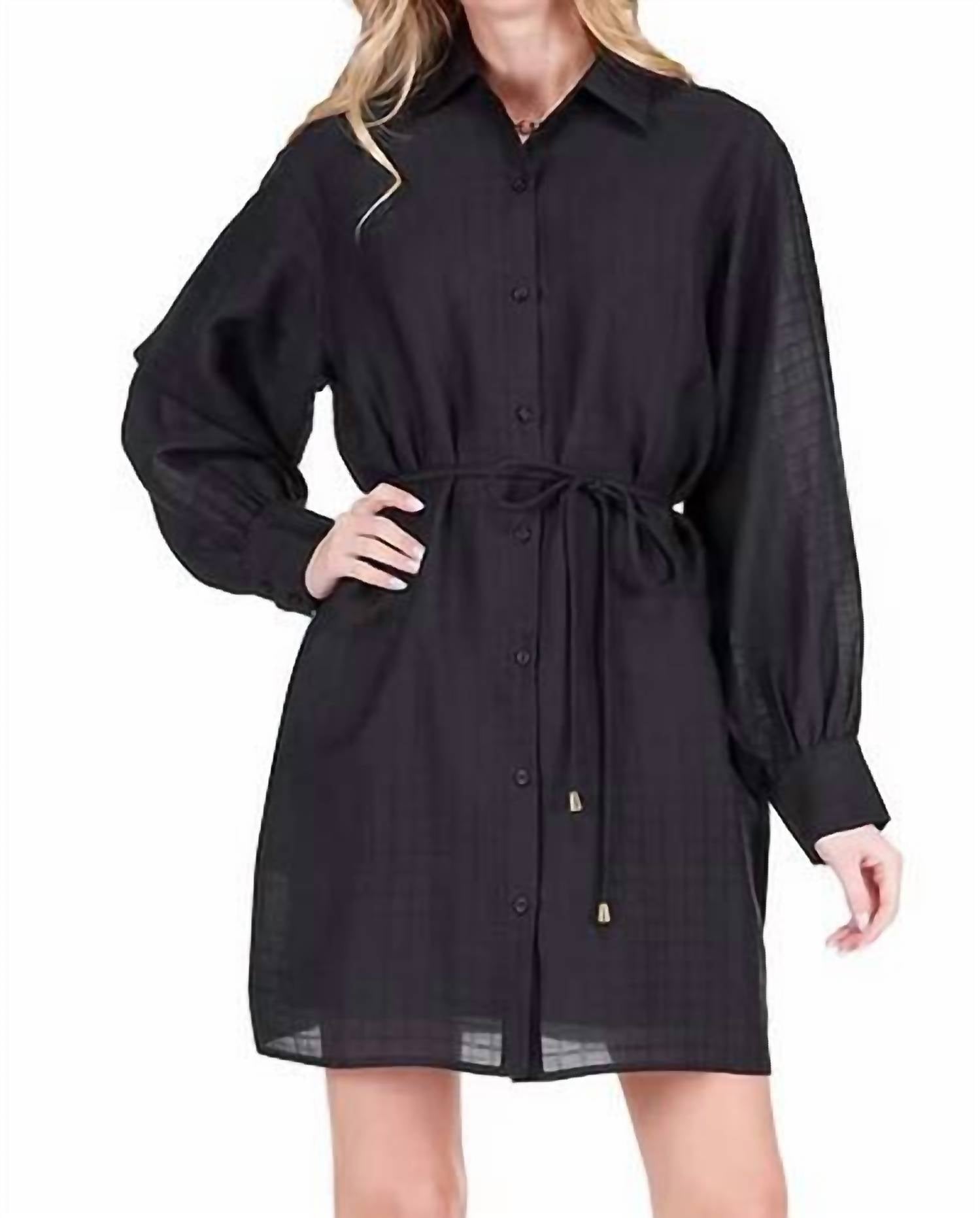 Joy Joy - Long Sleeve Shirt Dress
