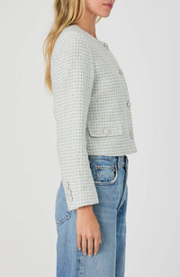 French Connection - Tweed Embellished Crop Jacket