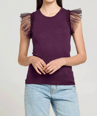 Goldie - Tulle Ruffle Shell
