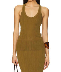 A.L.C. Iris Sleeveless Top in hazel - women's tank top