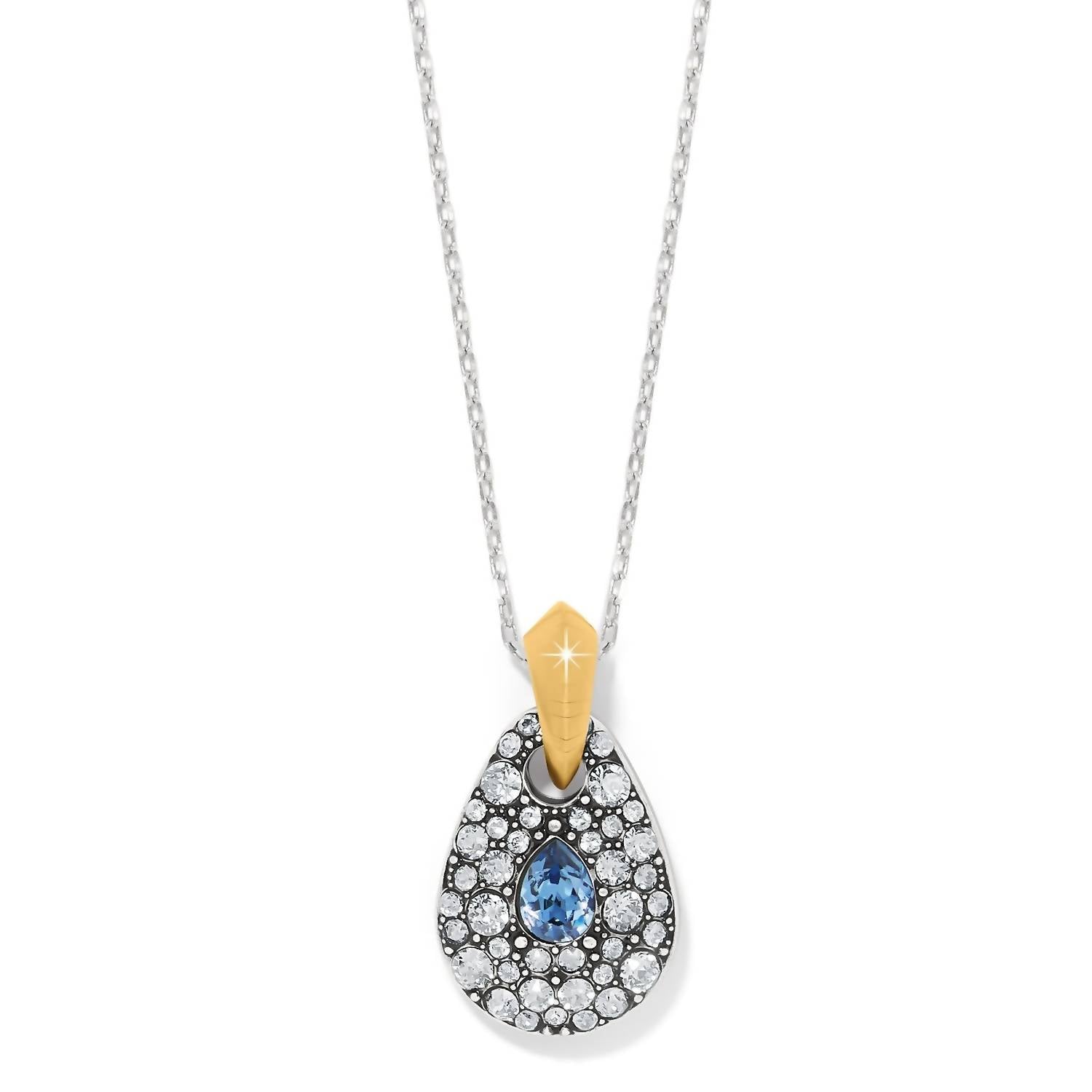 Brighton Women's Mystery Of Love Necklace in silver blue - women's item