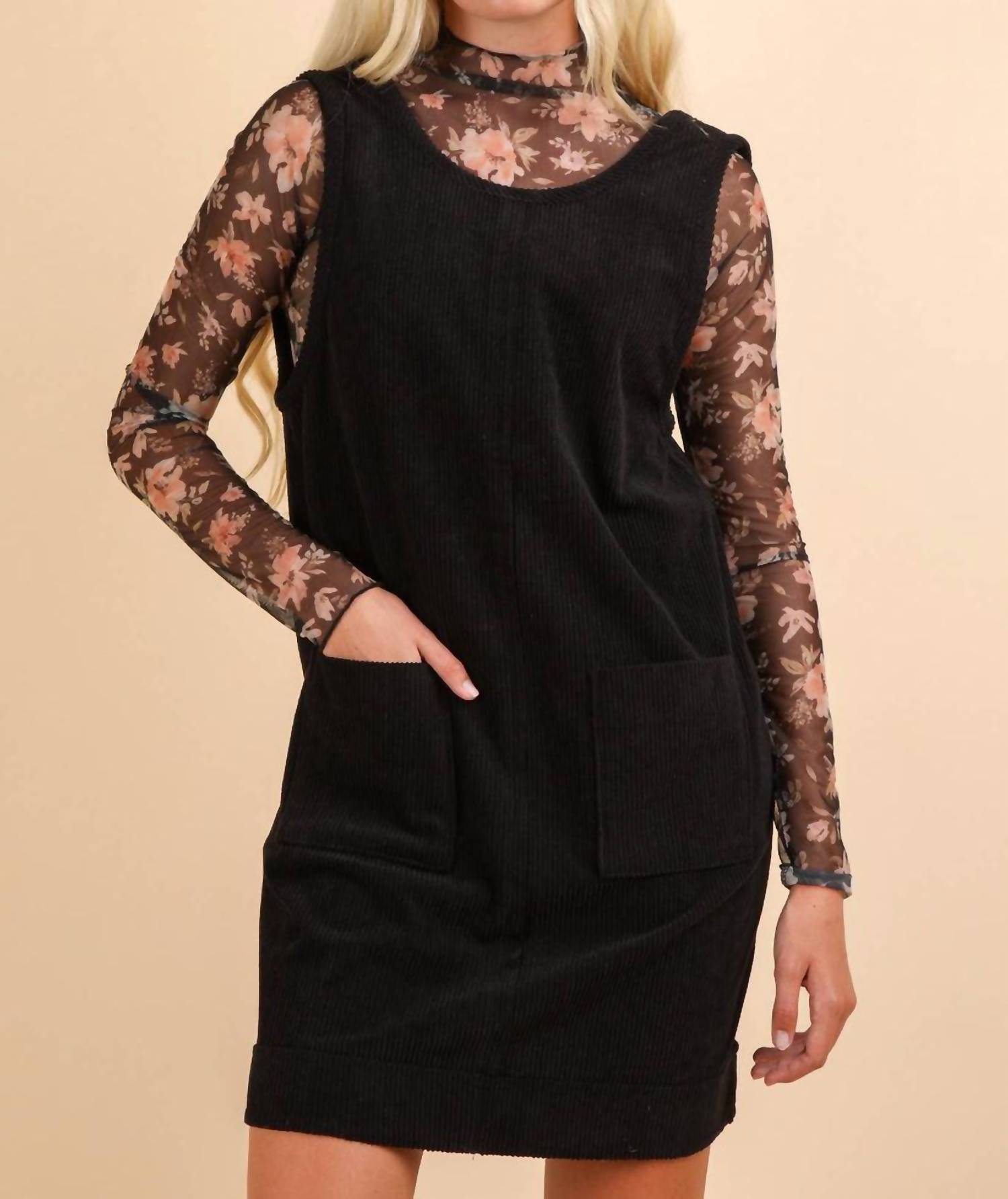 Very J - Corduroy Mini Dress