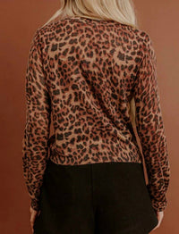 Olivaceous - Leopard Cardigan