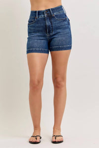 Judy Blue - High Waist Tummy Control Slim Denim Shorts