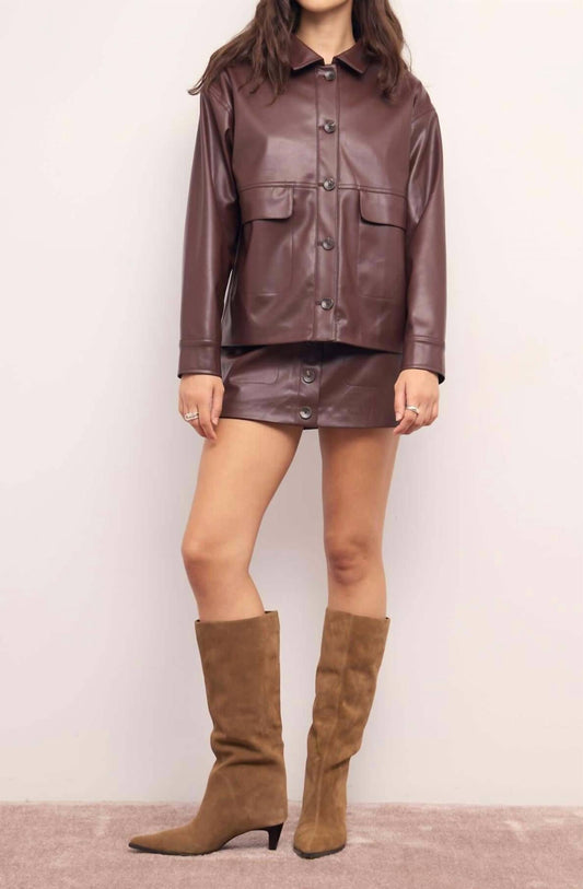 Minkpink - Faux Leather Skirt