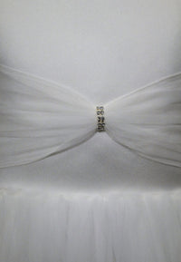 Tha Canadian Profile - Girl's Tulle And Satin With Double Ruffle Skirt Communion Dress