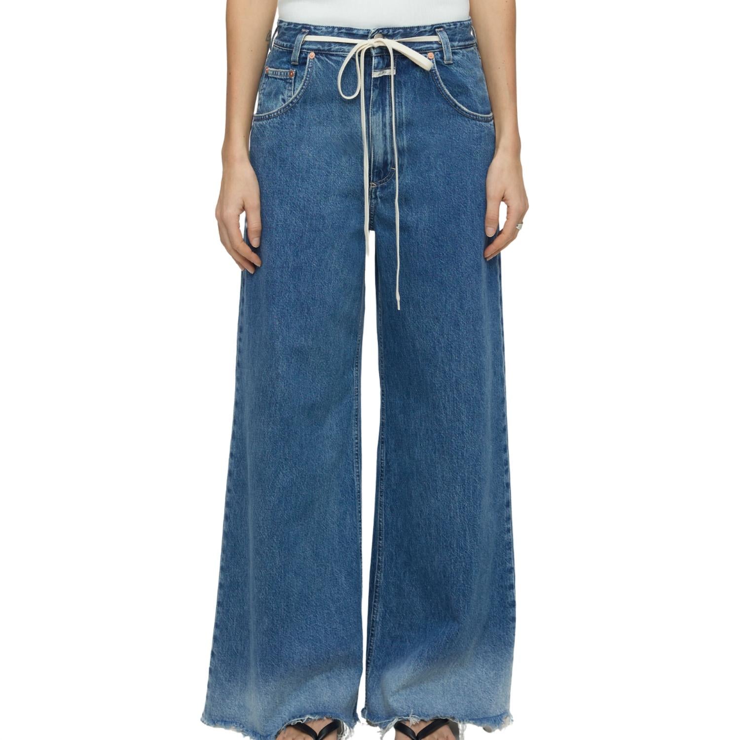 CLOSED Women's Morus Wide Leg Jean in dark blue - women's jeans