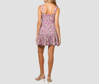 Kleid Lucianna Flower Sleeveless Mini Dress in pink - women's dress - detail view