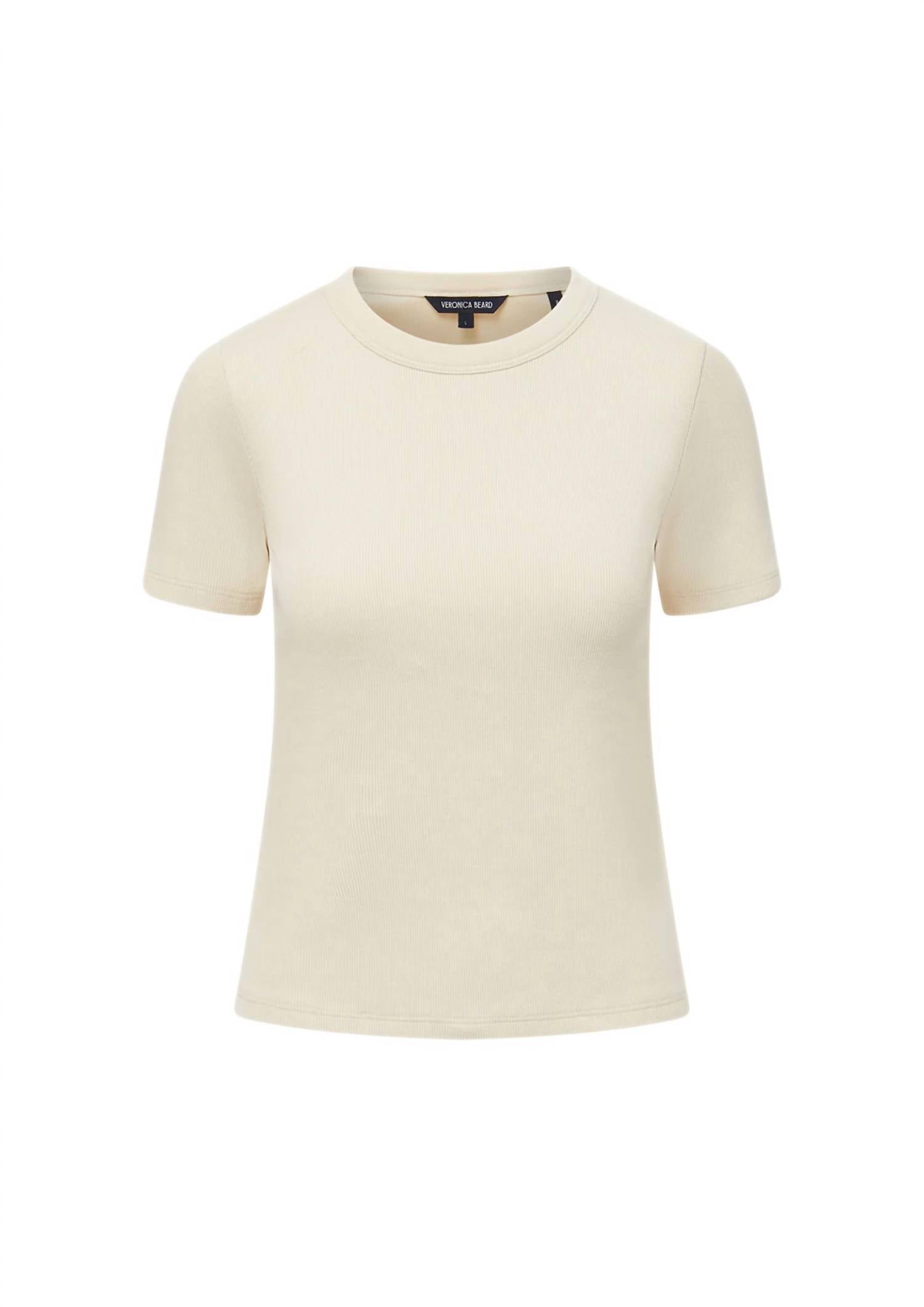 Veronica Beard - Ribbed Short Sleeve Tee